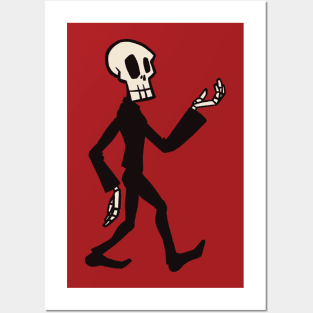 Dapper Skeleton Posters and Art